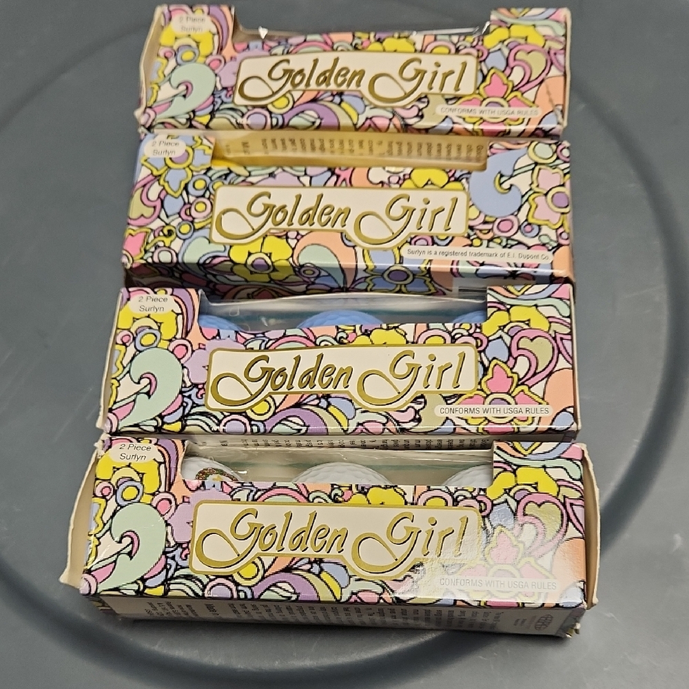 Golden Girl Golf Balls